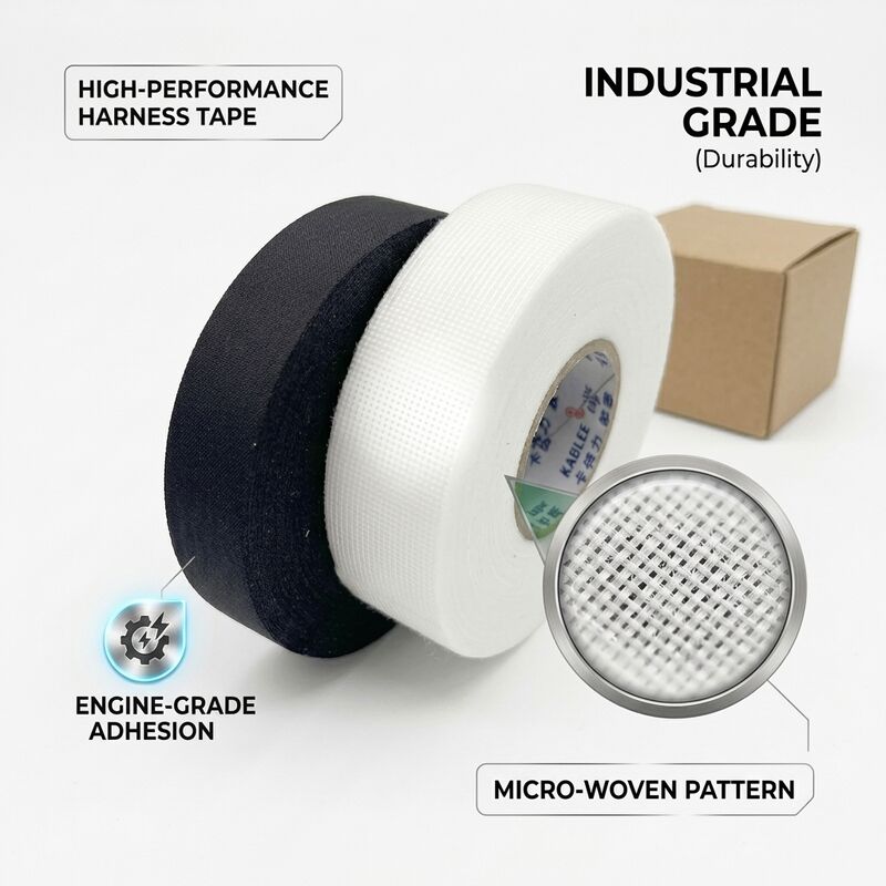 Kablee Factory Direct 0.25mm Abrasion Resistant Automotive Wire Harness Tape Wholesale Custom